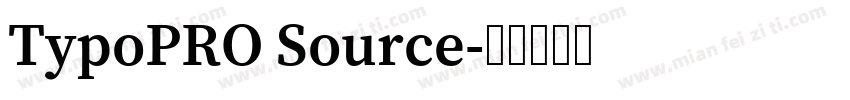 TypoPRO Source字体转换